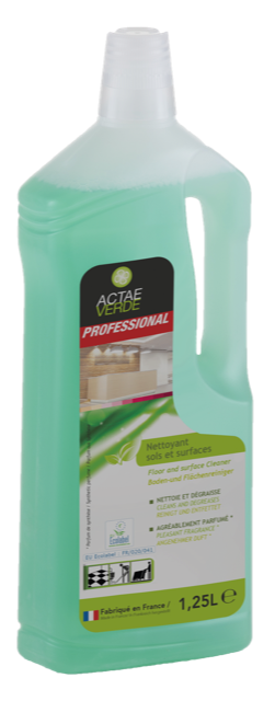 Actae Verde - Boden-und Flächenreiniger, Flasche 1,25 L, EU Ecolabel