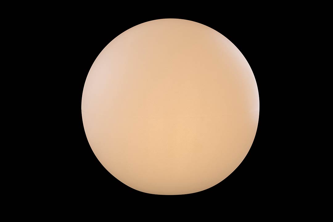 Kugelleuchte Shining Globe Ø 30 cm, Farbe weiß mit RGB LED bunt 