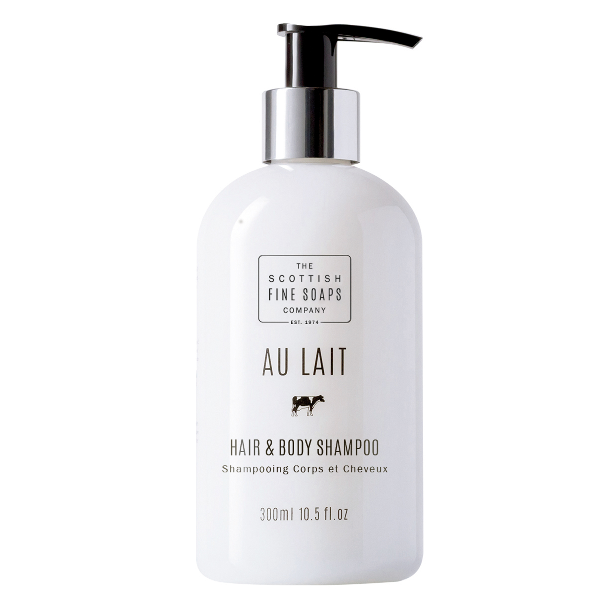 SCOTTISH FINE SOAPS AU LAIT Hair & Body Shampoo 300ml / Pumpspender 