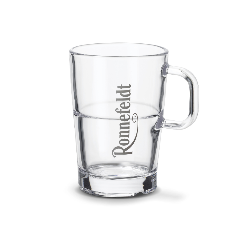  Glas mit Logo Ronnefeldt 0,27l 